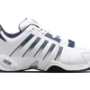 K-Swiss Chaussures De Tennis K Swiss Men Accomplish IV White Peacoat Silver -Tennis Soldes Boutique 07387 177.00