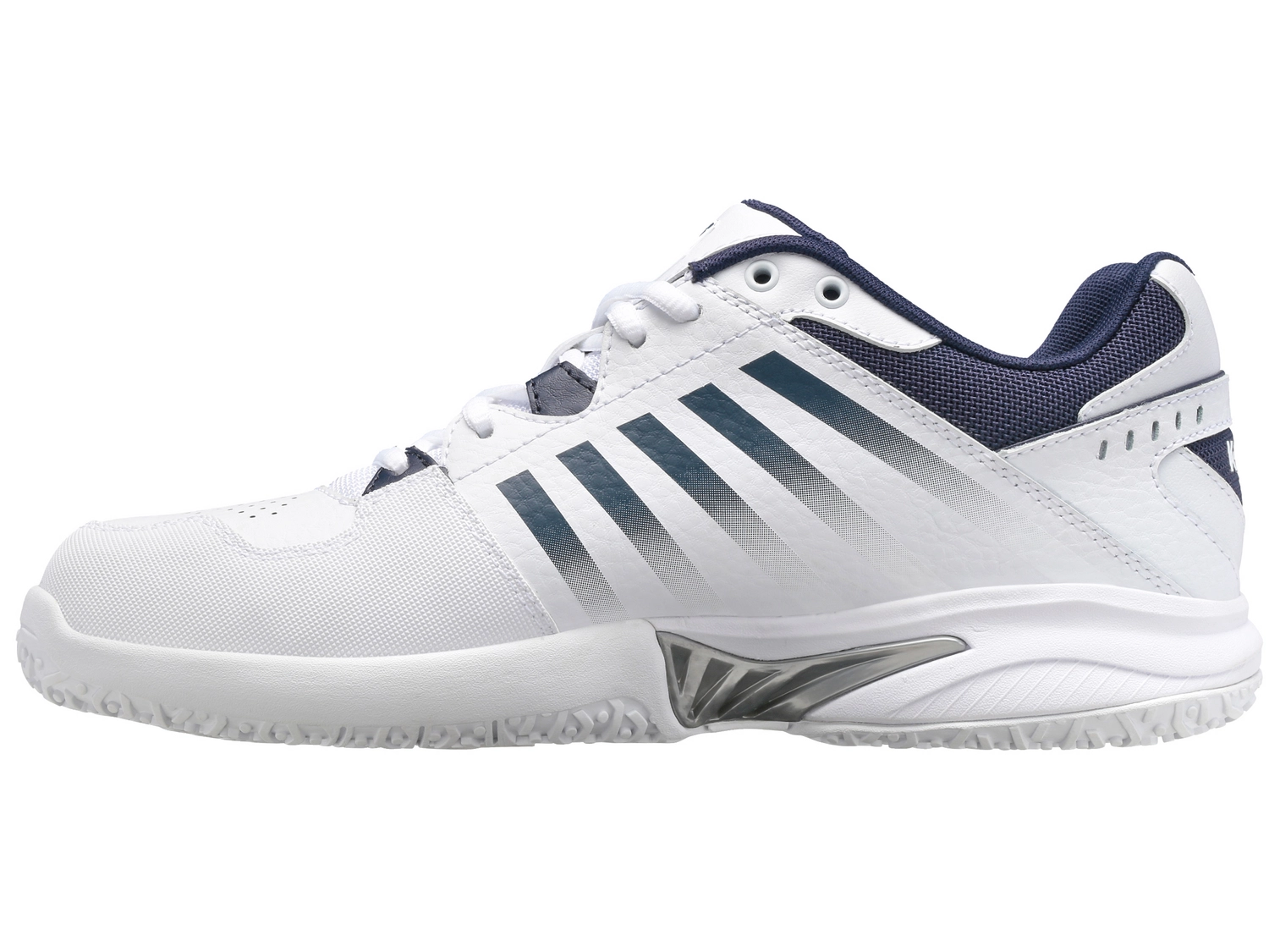 K-Swiss Chaussures De Tennis K Swiss Men Receiver V Omni White Peacoat Silver 7 K-Swiss Chaussures De Tennis K Swiss Men Receiver V Omni White Peacoat Silver – Image 5