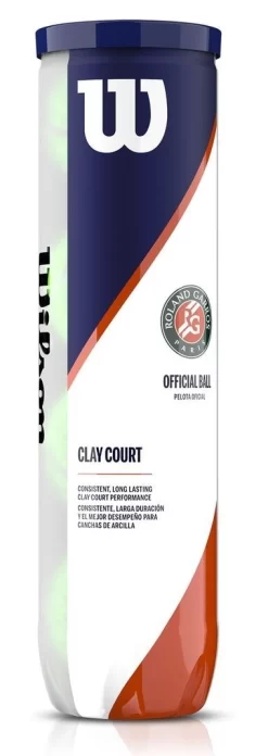 Balle De Tennis Wilson Roland Garros Clay (4 Unités)