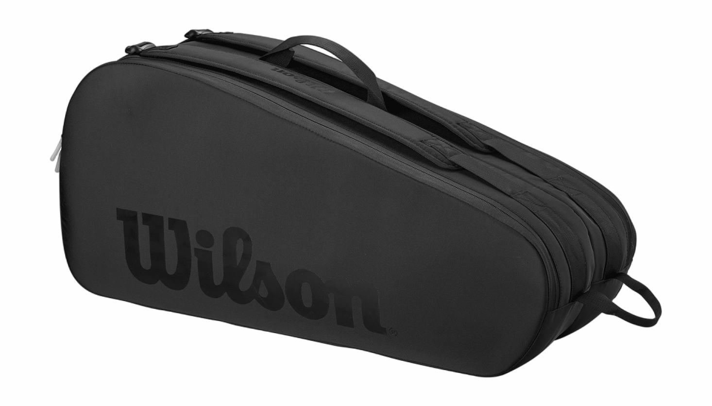 Sac De Tennis Wilson Black Tour 6Pk Racket Bag Black Black 3 Sac De Tennis Wilson Black Tour 6Pk Racket Bag Black Black