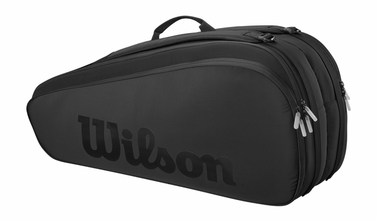 Sac De Tennis Wilson Black Tour 6Pk Racket Bag Black Black 4 Sac De Tennis Wilson Black Tour 6Pk Racket Bag Black Black – Image 2