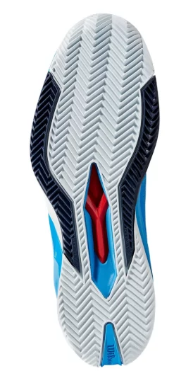 Chaussures De Tennis Wilson Men Rush Pro 4.0 Clay French Blue White Navy Blazer -Tennis Soldes Boutique 1792595wrs3326505