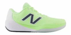 Chaussures De Tennis New Balance Femme Fuelcell 996V5 Clay Bleached Lime Glo White