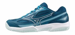 Chaussures De Tennis Mizuno Homme Break Shot 4 CC Moroccan Blue White Blue Glow