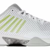 Chaussures De Tennis K-Swiss Women Hypercourt Express 2 White Gray Violet Lime Green