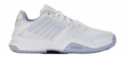 K-Swiss Chaussures De Tennis K Swiss Women Court Express HB White Heather Peach Fuzz