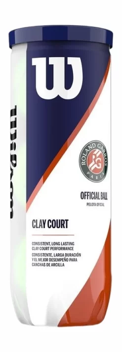 Balle De Tennis Wilson Roland Garros Clay (3 Unités)