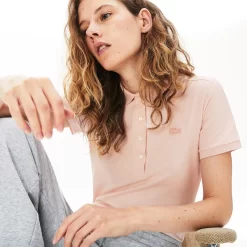 Polo Lacoste Femme PF5462 Slim Fit Rose Pale -Tennis Soldes Boutique 2 PF5462 ADY 24201