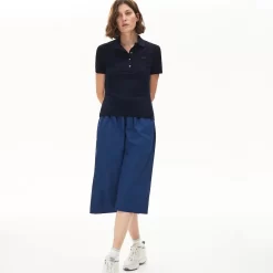 Polo Lacoste Women PF5462 Slim Fit Bleu Marine -Tennis Soldes Boutique 3 PF5462 166 24202