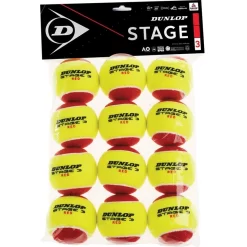 Balle De Tennis Dunlop Stage 3 Red (12 Balles) 2020