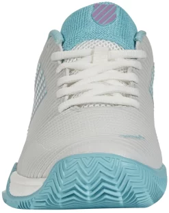K-Swiss Chaussures De Tennis K Swiss Women Hypercourt Express 2 HB Brilliant White Angel Blue Sheer Lilac -Tennis Soldes Boutique 96614 190.02