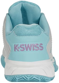 K-Swiss Chaussures De Tennis K Swiss Women Hypercourt Express 2 HB Brilliant White Angel Blue Sheer Lilac -Tennis Soldes Boutique 96614 190.03