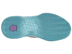 K-Swiss Chaussures De Tennis K Swiss Women Hypercourt Express 2 HB Brilliant White Angel Blue Sheer Lilac -Tennis Soldes Boutique 96614 190.05