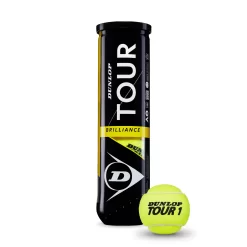 Balle De Tennis Dunlop Tour Brilliance (4 Balles) 2020 -Tennis Soldes Boutique DT19 601327 TOUR20BRILLIANCE 4PET 03