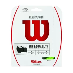 Cordage De Tennis Wilson Revolve Spin 16 Set Green 1.30mm/12m